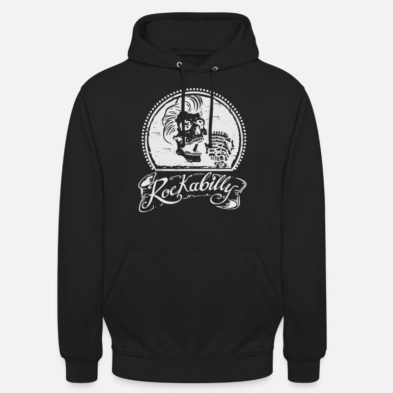 Rockabilly - Felpa con cappuccio unisex - nero