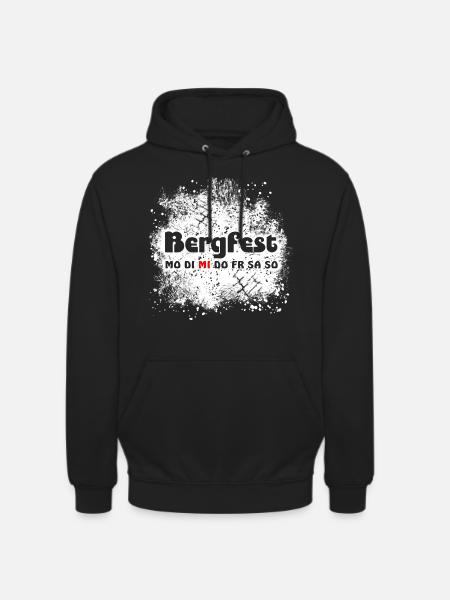 Bergfest Mittwoch Halbzeit Hälfte - Unisex Hoodie - Schwarz