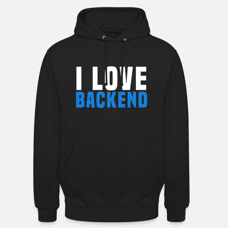 Programmation du backend - Sweat-shirt à capuche unisexe - noir