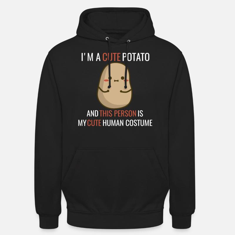 I’m a cute Potato - Sweat-shirt à capuche unisexe - noir