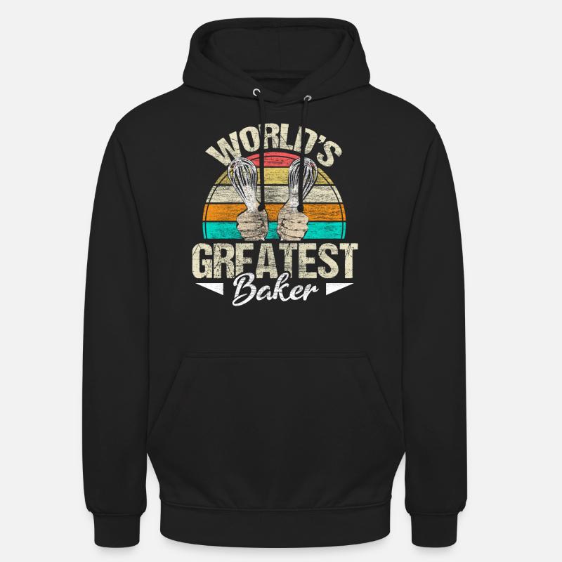 Backen Bäckerin Küche Geschenk - Unisex Hoodie - Schwarz