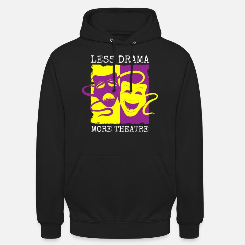 Rideau de répétition d’acteur - Sweat-shirt à capuche unisexe - noir