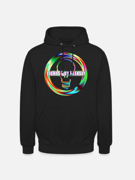 Turn off light from lamp - Unisex Hoodie - black