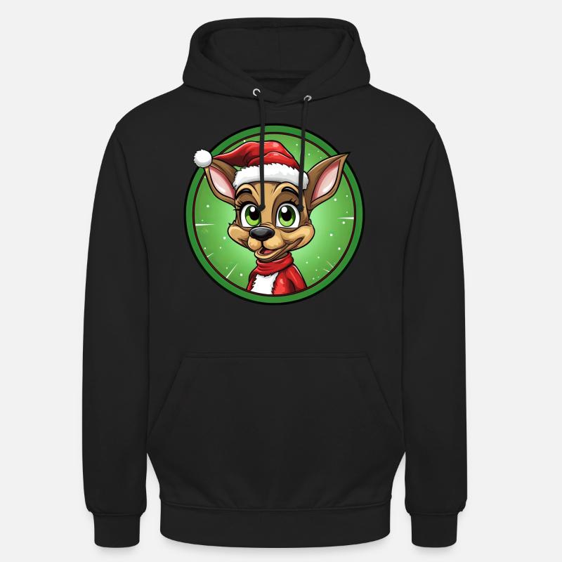Noël fourmi - Sweat-shirt à capuche unisexe - noir