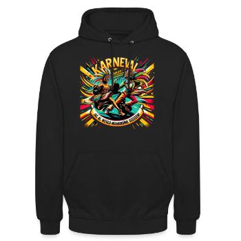 Carnival Dance - Unisex Hoodie - black - Front - Alina (178cm) & Michal (187cm)