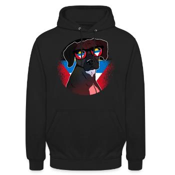 Antigua and Barbuda - Unisex Hoodie - black - Front - Alina (178cm) & Michal (187cm)
