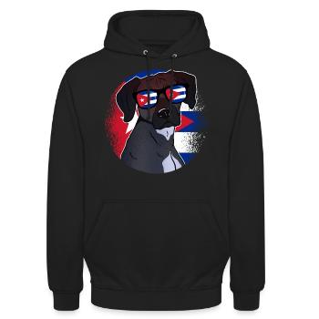 Kuba - Unisex Hoodie - Schwarz - Vorne - Alina (178cm) & Michal (187cm)