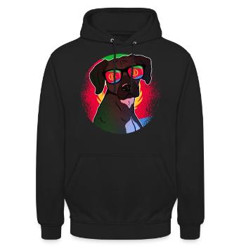 Eritrea - Unisex Hoodie - Schwarz - Vorne - Alina (178cm) & Michal (187cm)