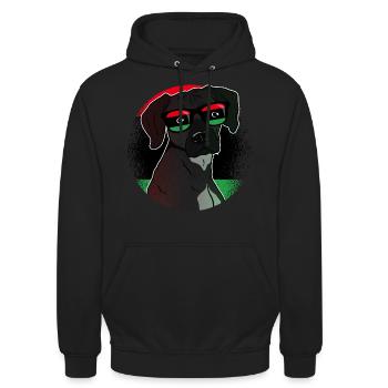 Libyen - Unisex Hoodie - Schwarz - Vorne - Alina (178cm) & Michal (187cm)