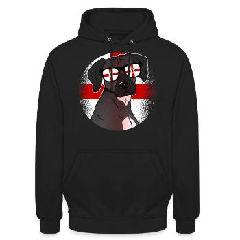 Northern Ireland - Unisex Hoodie - black - Front - Alina (178cm) & Michal (187cm)