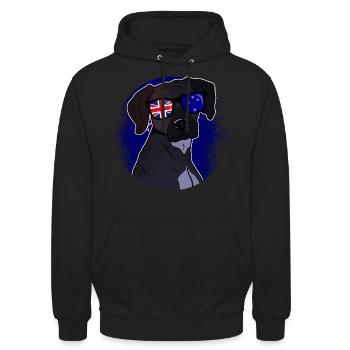 Nouvelle Zélande - Sweat-shirt à capuche unisexe - noir - Devant - Alina (178cm) & Michal (187cm)