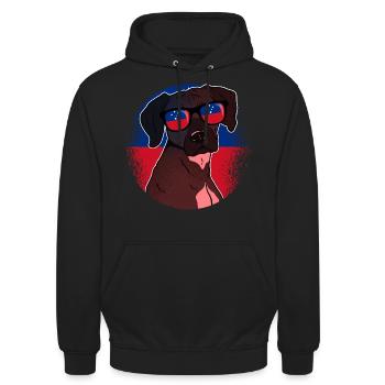 Samoa - Unisex Hoodie - Schwarz - Vorne - Alina (178cm) & Michal (187cm)