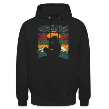 Fotografie Naturfotografie Spiegelreflexkamera - Unisex Hoodie - Schwarz - Vorne - Alina (178cm) & Michal (187cm)