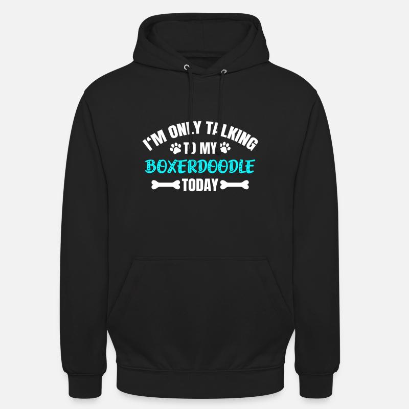 Boxerdoodle - Sweat-shirt à capuche unisexe - noir