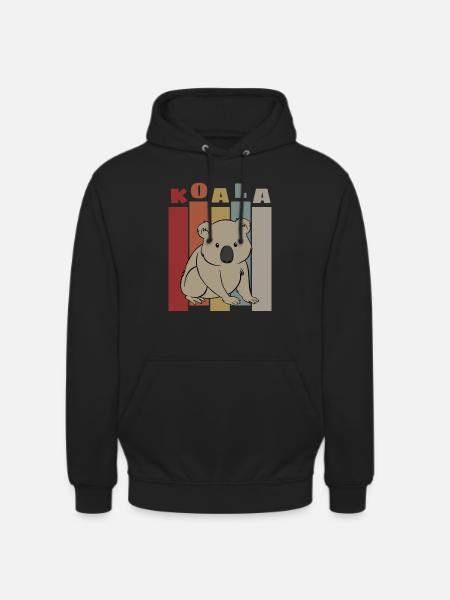Koala Retro - Unisex Hoodie - black