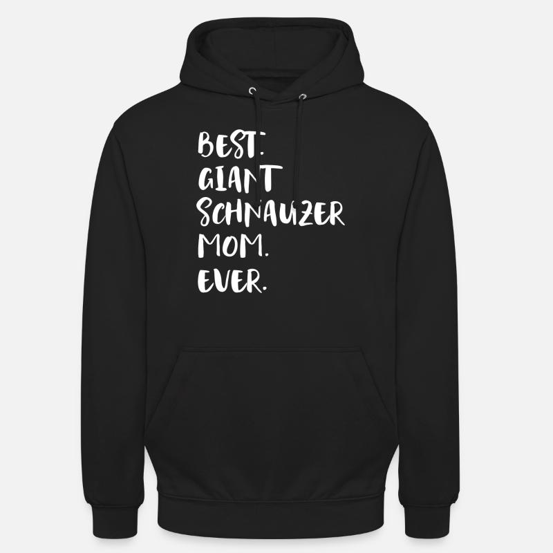 Riesenschnauzer Schnauzer géant - Sweat-shirt à capuche unisexe - noir