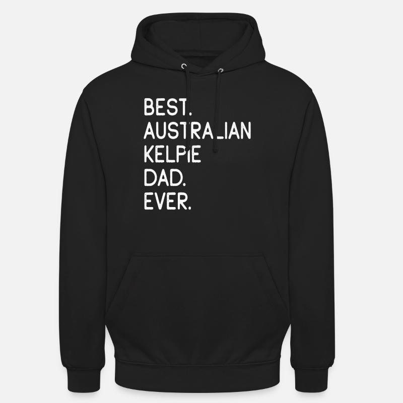 Kelpie australien Australischer Kelpie - Sweat-shirt à capuche unisexe - noir