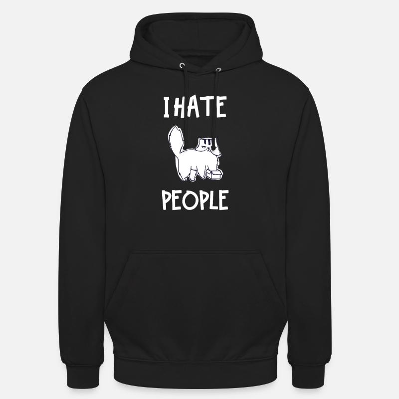 I Hate People - Unisex Hoodie - black