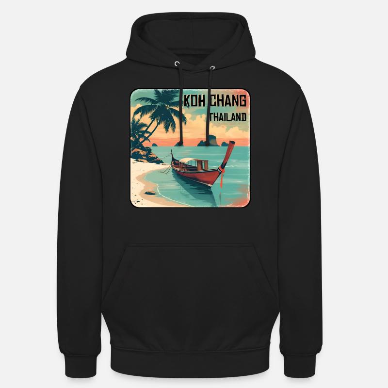 Koh Chang - Sweat-shirt à capuche unisexe - noir