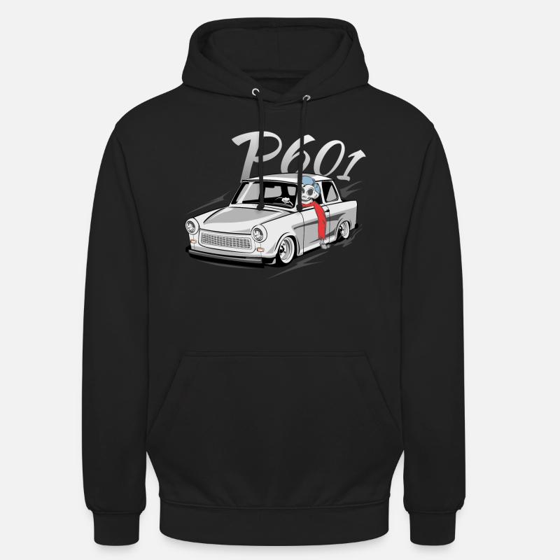  601 - Sweat-shirt à capuche unisexe - noir
