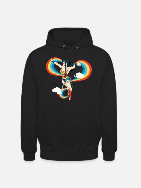 Rainbow tygväska - Luvtröja unisex - svart