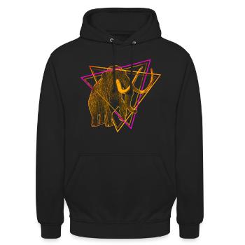 Mammouth - Sweat-shirt à capuche unisexe - noir - Devant - Alina (178cm) & Michal (187cm)