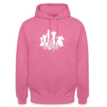 Schach - Unisex Hoodie - Pink - Vorne - Alina (178cm) & Michal (187cm)