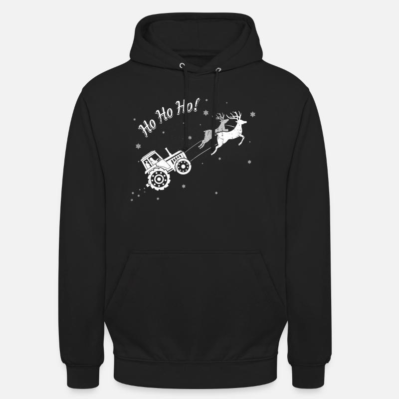 Traktor Bauern Weihnachtsgeschenk - Unisex Hoodie - Schwarz