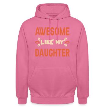 Father's Day - Unisex Hoodie - pink - Front - Alina (178cm) & Michal (187cm)