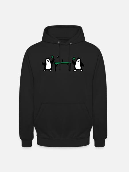 Penguin Table Tennis 3 - Unisex Hoodie - black