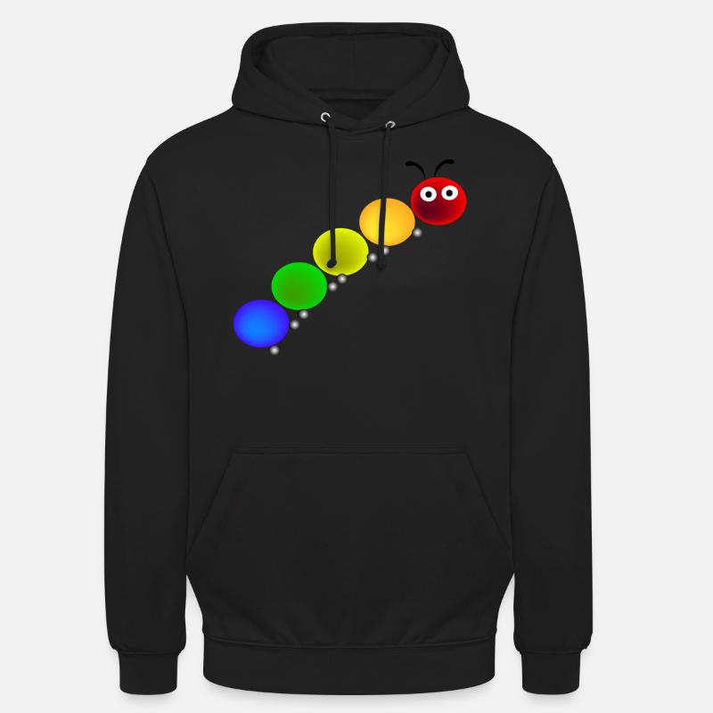 Chenille - Sweat-shirt à capuche unisexe - noir