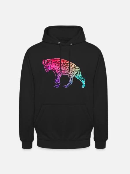 Hyäne - Unisex Hoodie - Schwarz