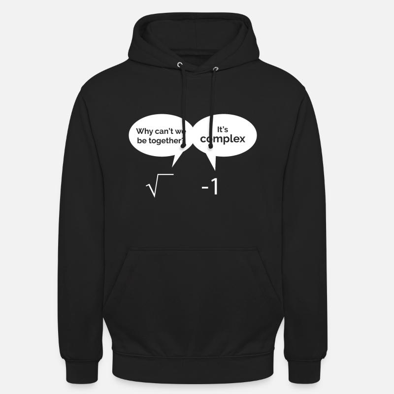 Math est complexe - Sweat-shirt à capuche unisexe - noir