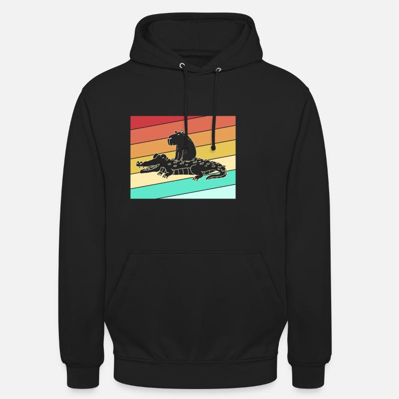 Capybara Capibara - Hættetrøje unisex - sort