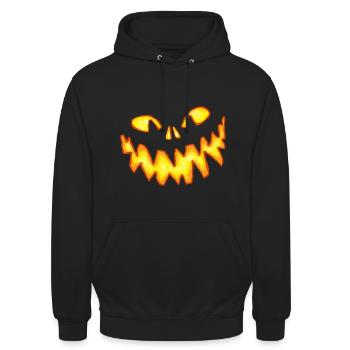 Pumpkin - Unisex Hoodie - Schwarz - Vorne - Alina (178cm) & Michal (187cm)