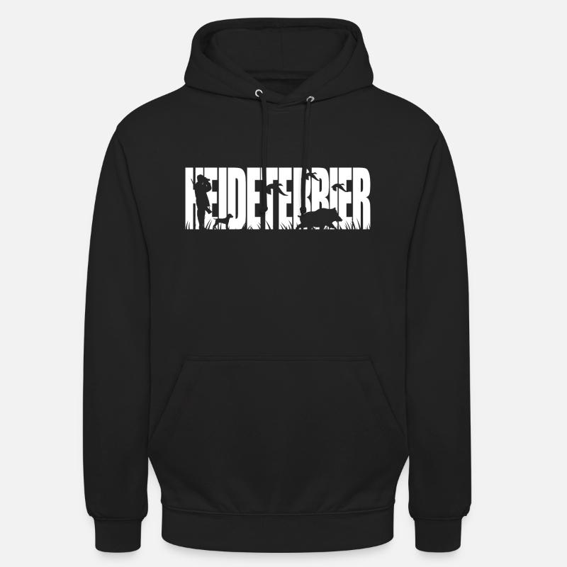 HEIDETERRIER Jagdhund Jagdhunde Wilsigns - Unisex Hoodie - Schwarz