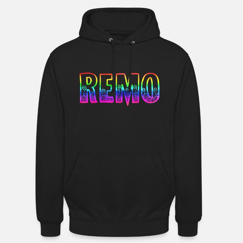 remo rs regenbogen - Unisex Hoodie - Schwarz