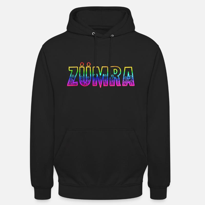 Zümra RS Arc-en-ciel - Sweat-shirt à capuche unisexe - noir