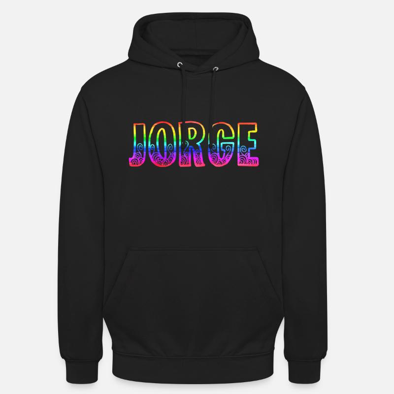 Jorge RS Rainbow - Unisex Hoodie - black