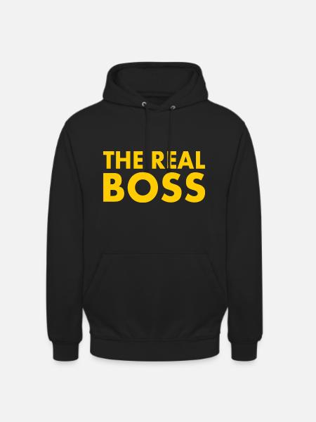 The real boss - Sweat-shirt à capuche unisexe - noir