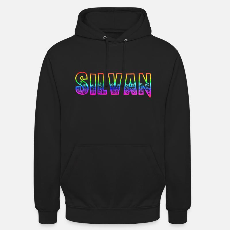 silvan rs regenbogen - Unisex Hoodie - Schwarz