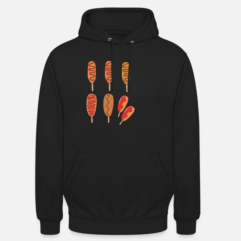 Chien de maïs - Sweat-shirt à capuche unisexe - noir