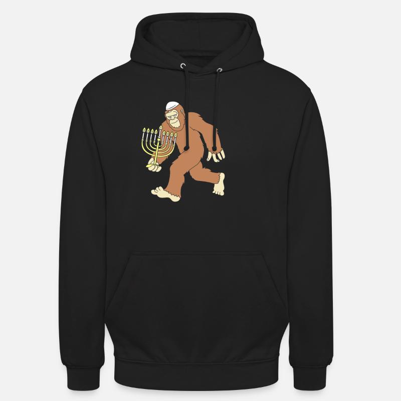 Hanoukka Hanoukka Hanoukka - Sweat-shirt à capuche unisexe - noir