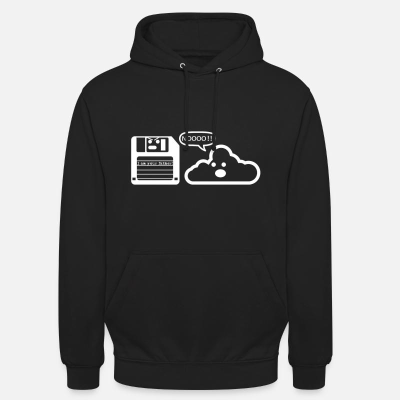 Diskette Cloud Programmierer - Unisex Hoodie - Schwarz