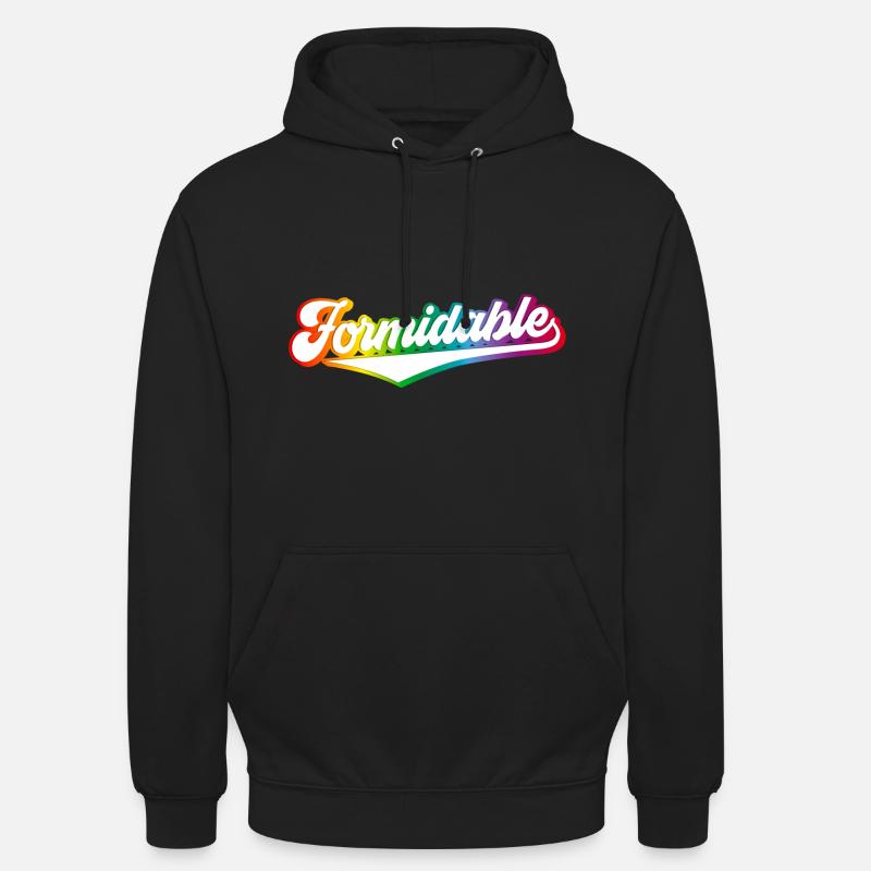 Formidable Regenbogen Power - Unisex Hoodie - Schwarz