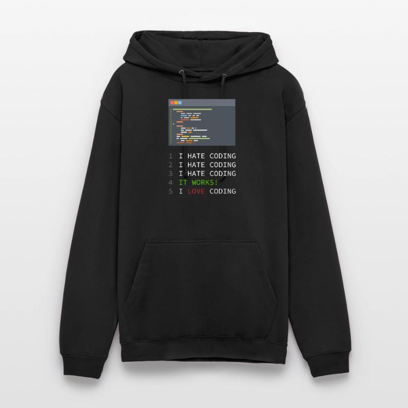 I love Coding! Programmierer, Nerds, Computer Unisex Hoodie