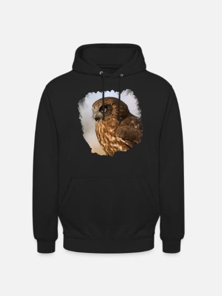 Conception de hibou - Sweat-shirt à capuche unisexe - noir