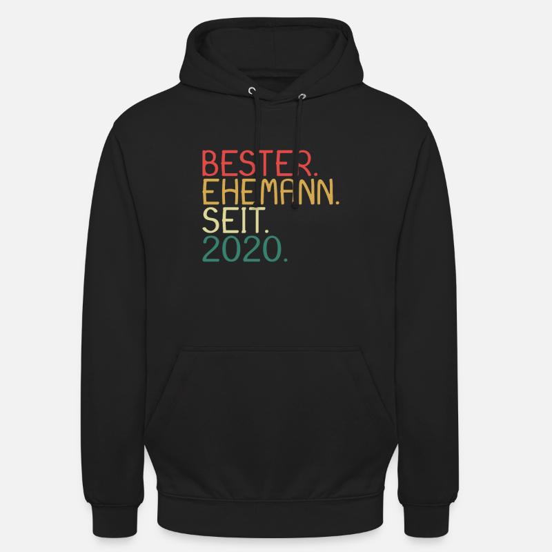 Bester Ehemann seit 2020 - Unisex Hoodie - Schwarz