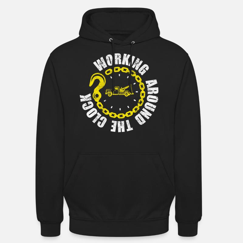 Abschleppwagen Abschleppdienst Abschlepper - Unisex Hoodie - Schwarz