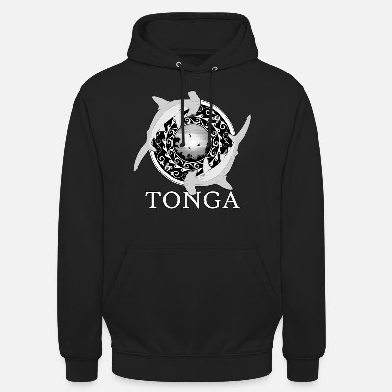 Requins-marteaux Tonga Pride - Sweat-shirt à capuche unisexe - noir